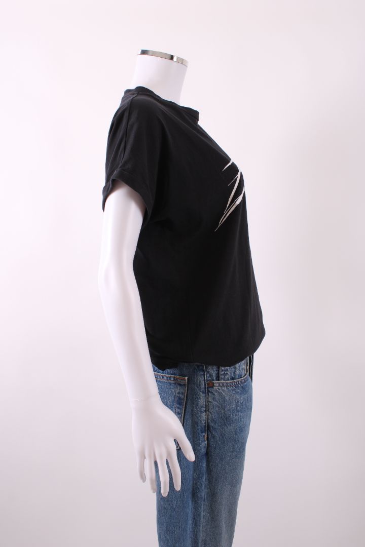 Balmain T-shirt logo Black /white writing M | Default Title, Black