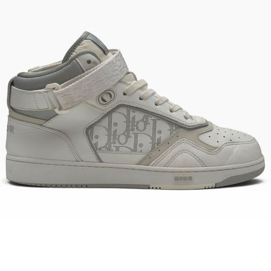 DIOR B27 HIGH TOP LEATHER SNEAKER WHITE / GREY 41 / UK7 | UK 7, Grey
