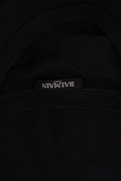 Balmain T-shirt logo Black /white writing M | Default Title, Black