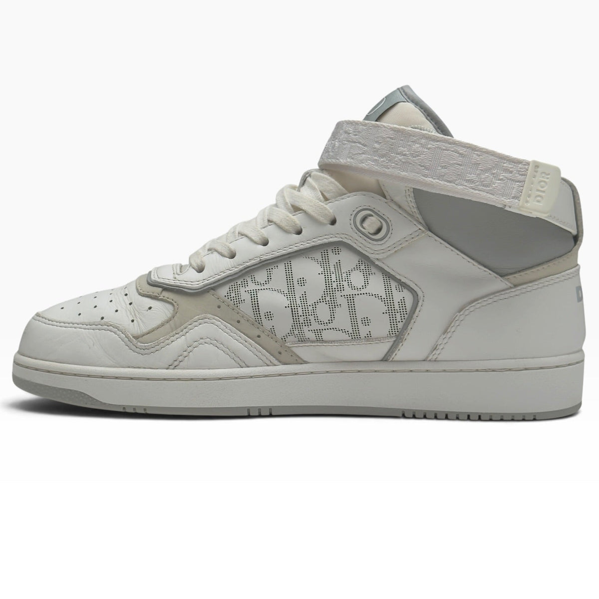 DIOR B27 HIGH TOP LEATHER SNEAKER WHITE / GREY 41 / UK7 | UK 7, Grey