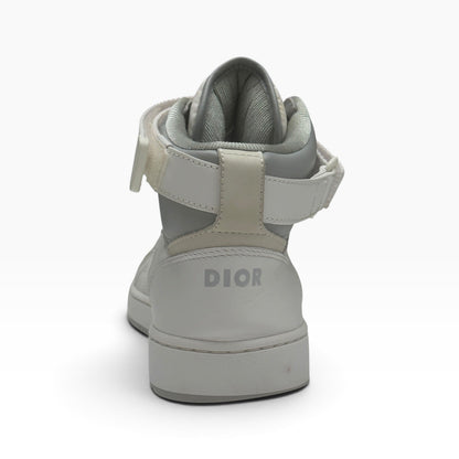 DIOR B27 HIGH TOP LEATHER SNEAKER WHITE / GREY 41 / UK7 | UK 7, Grey