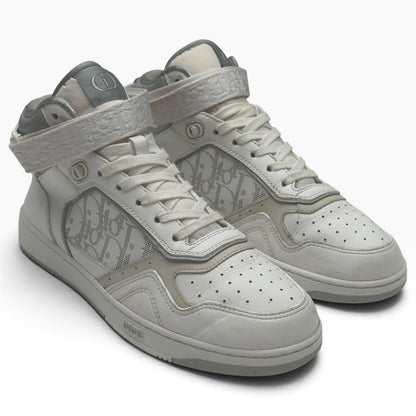 DIOR B27 HIGH TOP LEATHER SNEAKER WHITE / GREY 41 / UK7 | UK 7, Grey