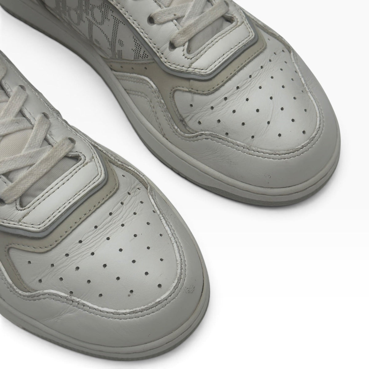 DIOR B27 HIGH TOP LEATHER SNEAKER WHITE / GREY 41 / UK7 | UK 7, Grey