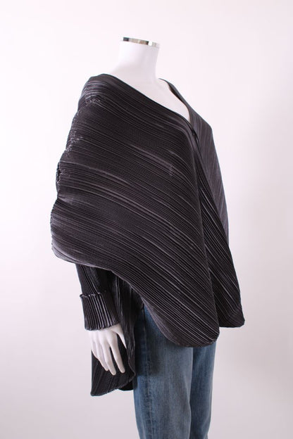 Mashiah S/S Pleated Top Grey M | Default Title, Grey