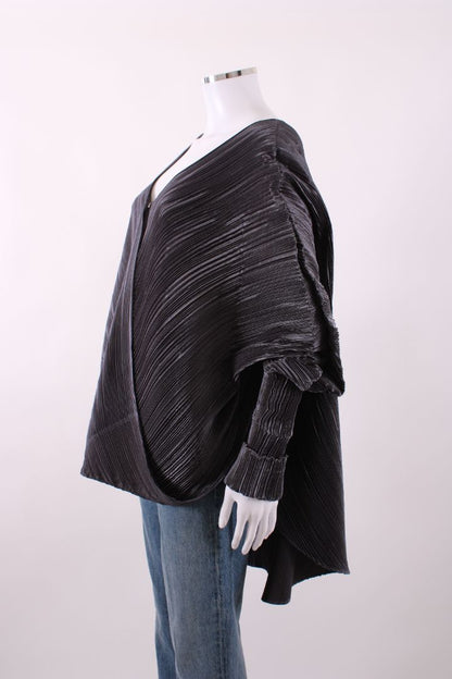 Mashiah S/S Pleated Top Grey M | Default Title, Grey