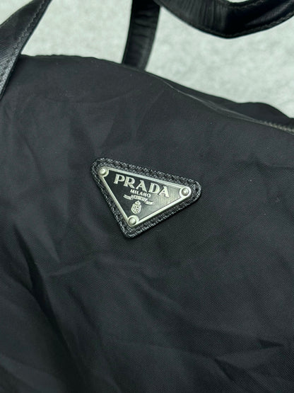 Prada Nylon Leather Top-Handle