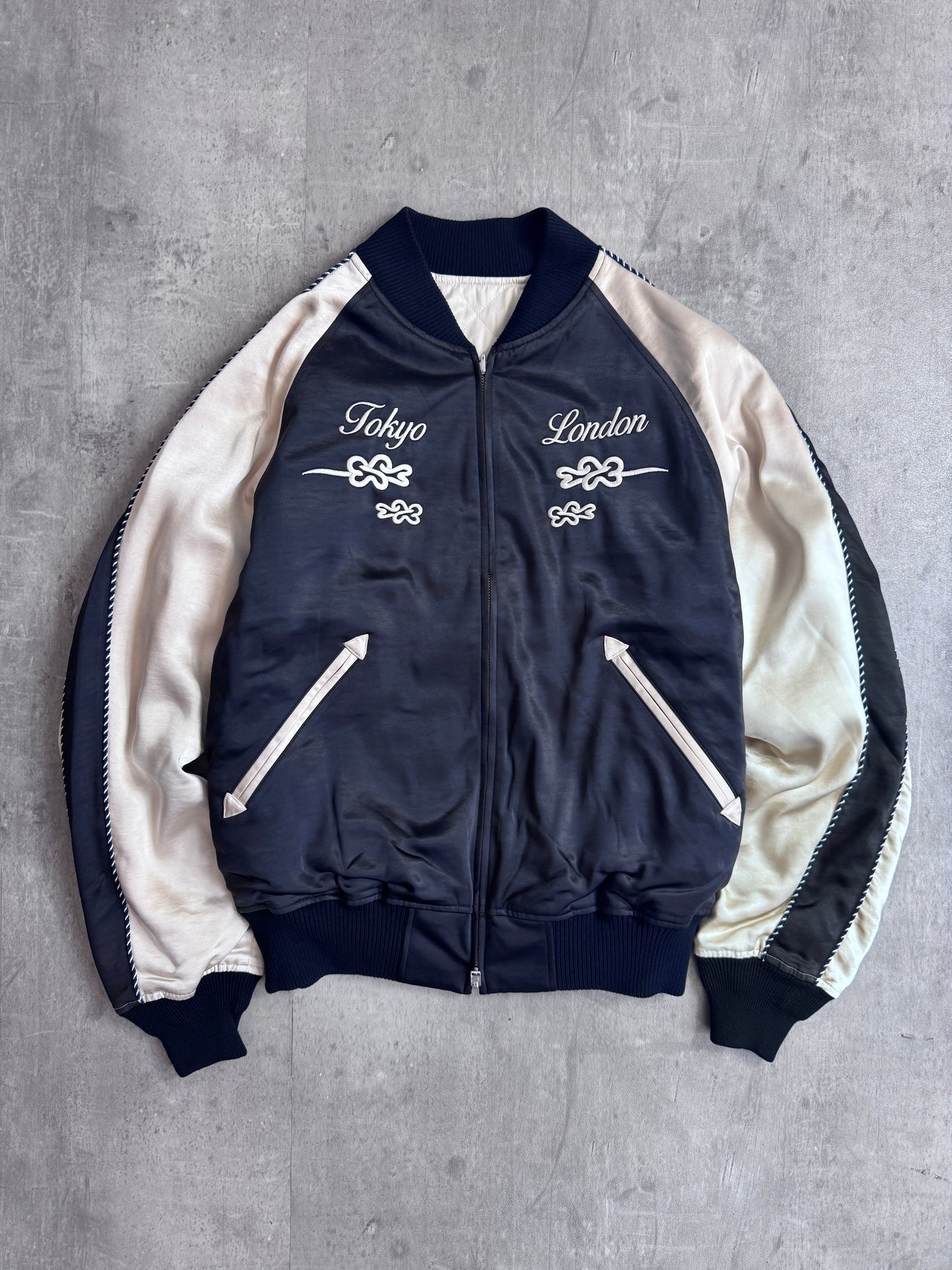 Deadstock Palace x Yohji Yamamoto 'Sukajan' Reversible Padded Bomber Jacket