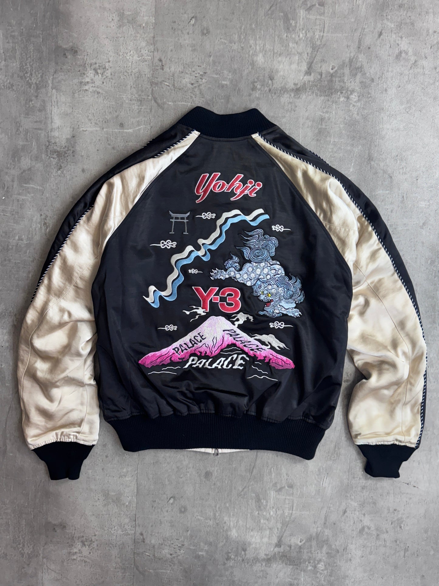 Deadstock Palace x Yohji Yamamoto 'Sukajan' Reversible Padded Bomber Jacket