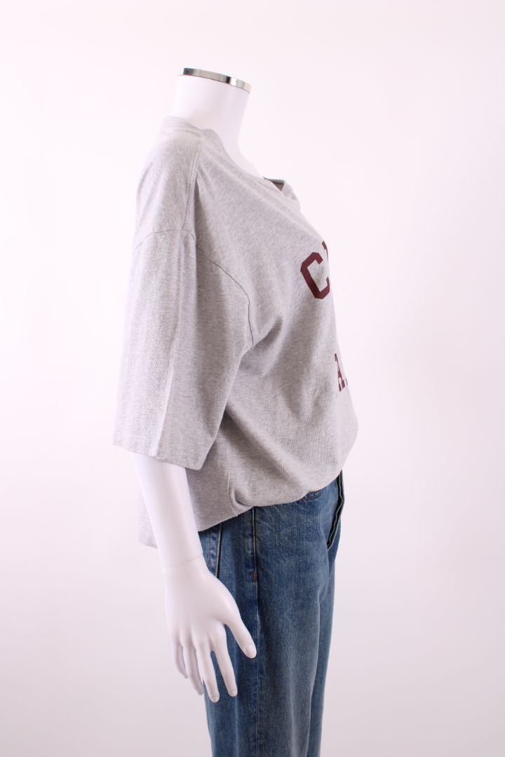 Celine Logo T-shirt Grey/ Burgundy L | Default Title, Burgundy