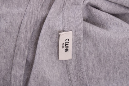 Celine Logo T-shirt Grey/ Burgundy L | Default Title, Burgundy