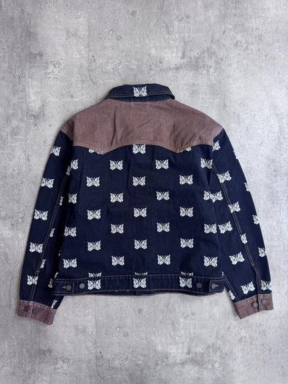 Palace x Needles Butterfly Embroidered Denim Jacket