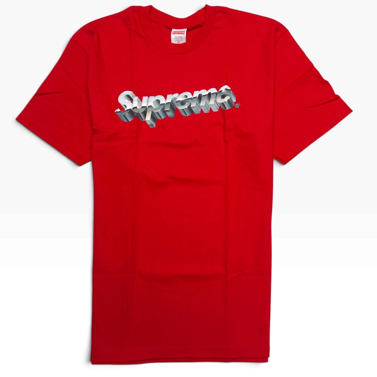 SUPREME CHROME LOGO T-SHIRT RED M | Medium, Red