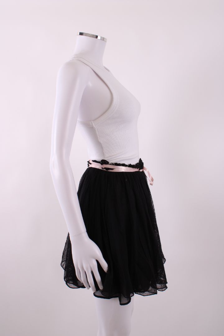 Reimagined by Pinko Mini Wrap Tulle Ruffle Skirt Black S | Default Title, Multicoloured