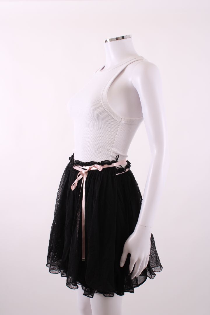 Reimagined by Pinko Mini Wrap Tulle Ruffle Skirt Black S | Default Title, Multicoloured