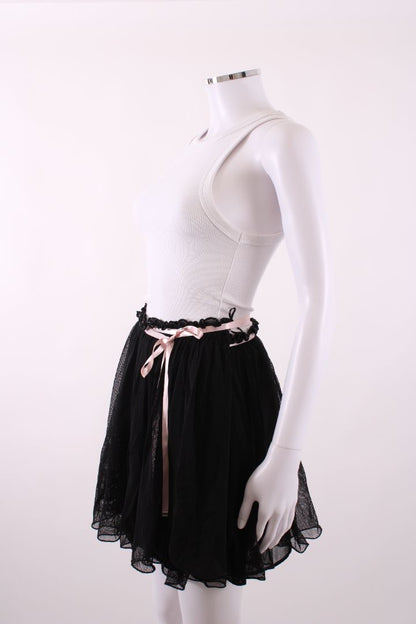 Reimagined by Pinko Mini Wrap Tulle Ruffle Skirt Black S | Default Title, Multicoloured