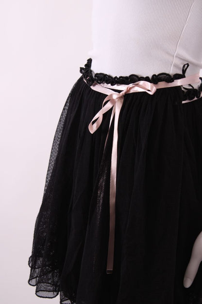 Reimagined by Pinko Mini Wrap Tulle Ruffle Skirt Black S | Default Title, Multicoloured