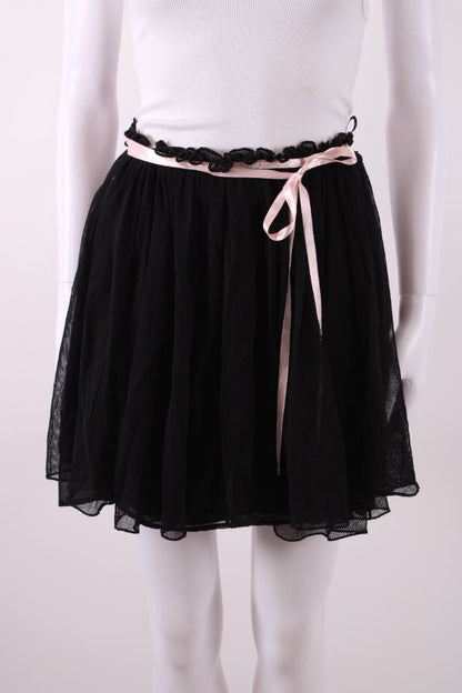 Reimagined by Pinko Mini Wrap Tulle Ruffle Skirt Black S | Default Title, Multicoloured