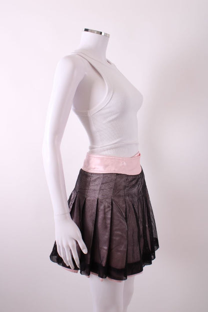 Pinko Mesh Skirt Pink/ Black 8 | Default Title, Multicoloured
