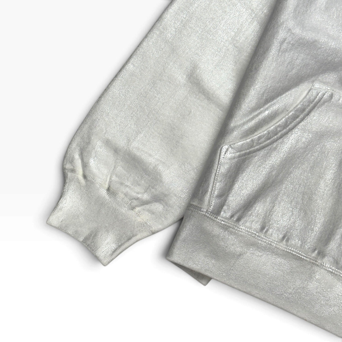 SUPREME MM6 MAISON MARGIELA FOIL BOX LOGO HOODED SWEATSHIRT OFF-WHITE M | Medium, White