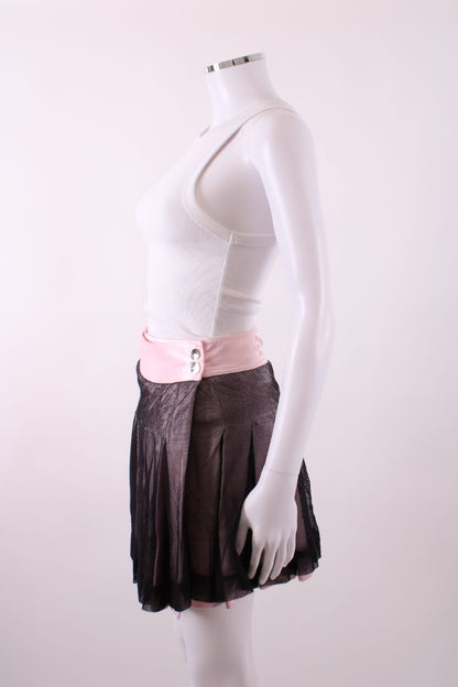 Pinko Mesh Skirt Pink/ Black 8 | Default Title, Multicoloured