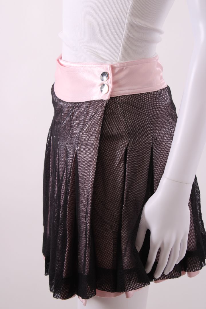 Pinko Mesh Skirt Pink/ Black 8 | Default Title, Multicoloured