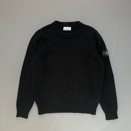 Stone Island Black Knit Jumper | Medium, Black