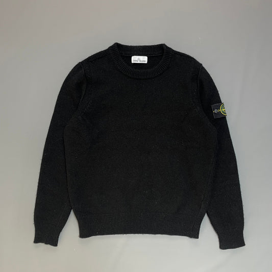 Stone Island Black Knit Jumper | Medium, Black