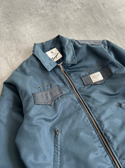 Chevignon Leather Panelled Pocket Blouson
