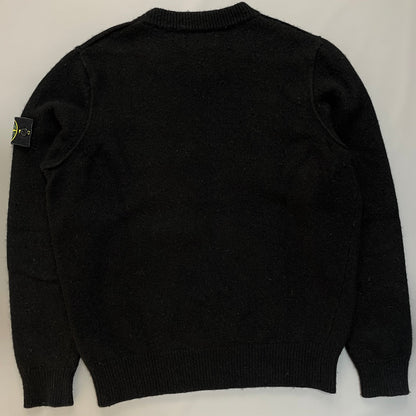 Stone Island Black Knit Jumper | Medium, Black