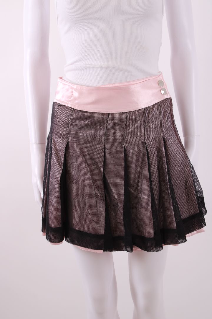 Pinko Mesh Skirt Pink/ Black 8 | Default Title, Multicoloured