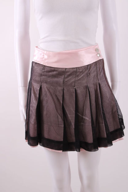 Pinko Mesh Skirt Pink/ Black 8 | Default Title, Multicoloured