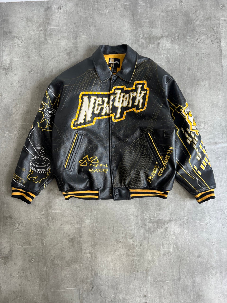 Raw Blue King Of The Five Boroughs Leather Jacket