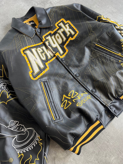 Raw Blue King Of The Five Boroughs Leather Jacket