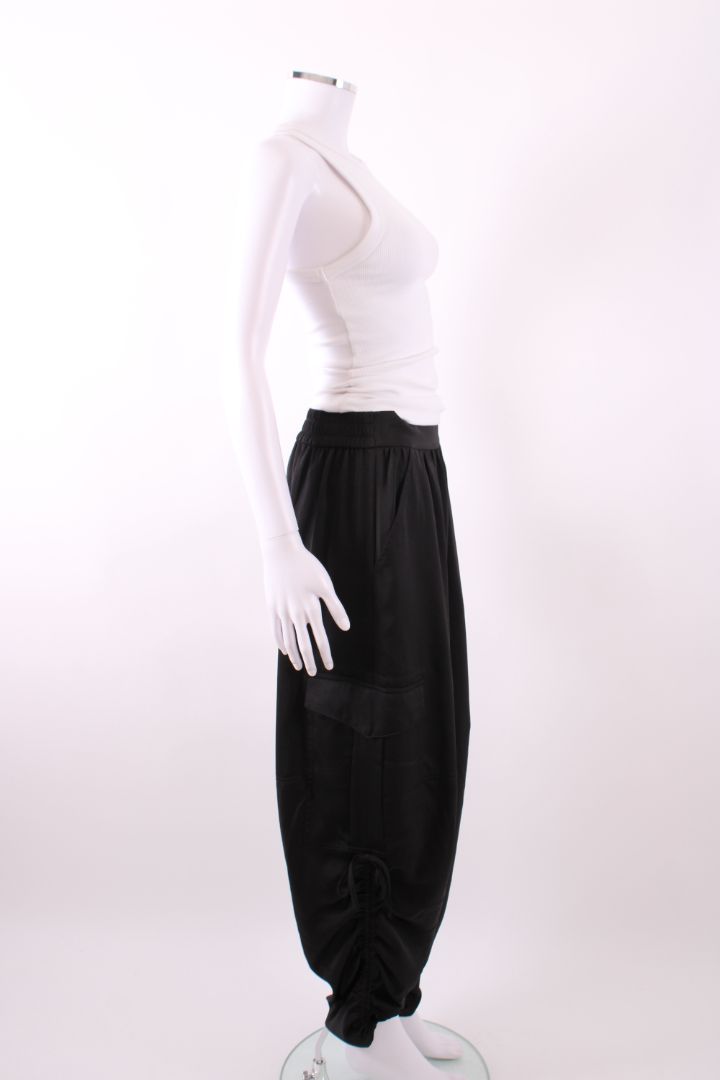 All Saints Kaye Relaxed Fit Satin Trousers Black M | Default Title, Black