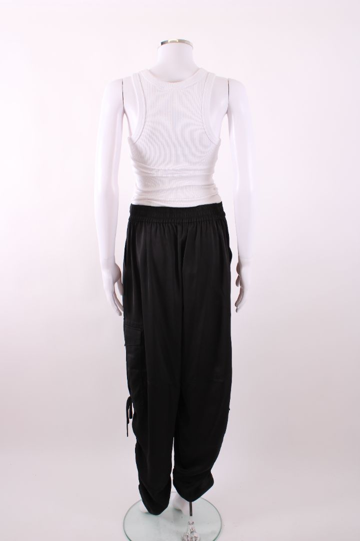 All Saints Kaye Relaxed Fit Satin Trousers Black M | Default Title, Black