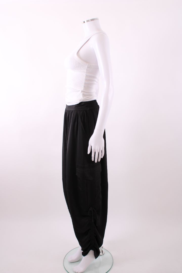 All Saints Kaye Relaxed Fit Satin Trousers Black M | Default Title, Black