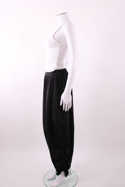 All Saints Kaye Relaxed Fit Satin Trousers Black M | Default Title, Black