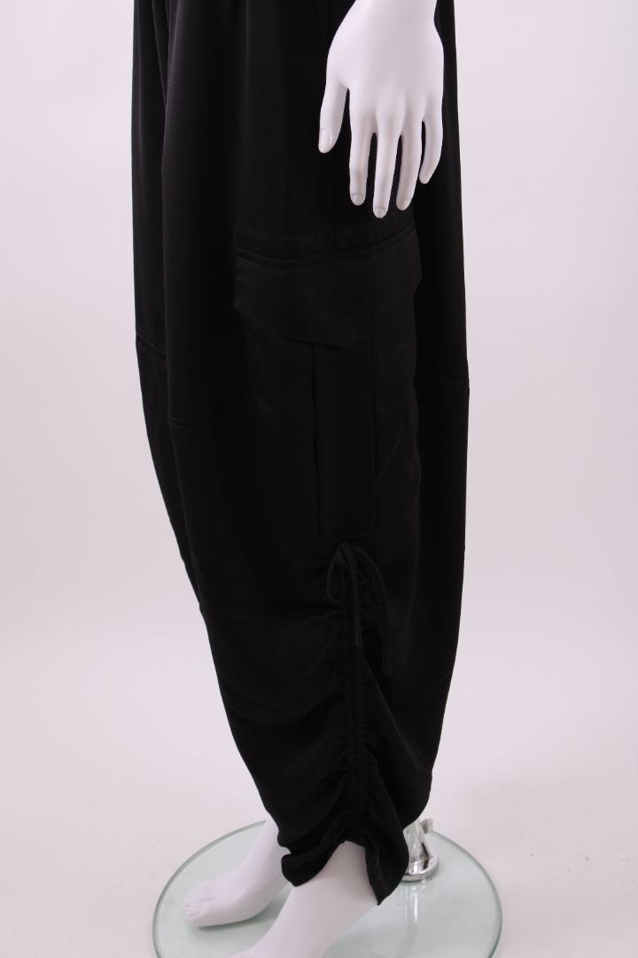 All Saints Kaye Relaxed Fit Satin Trousers Black M | Default Title, Black