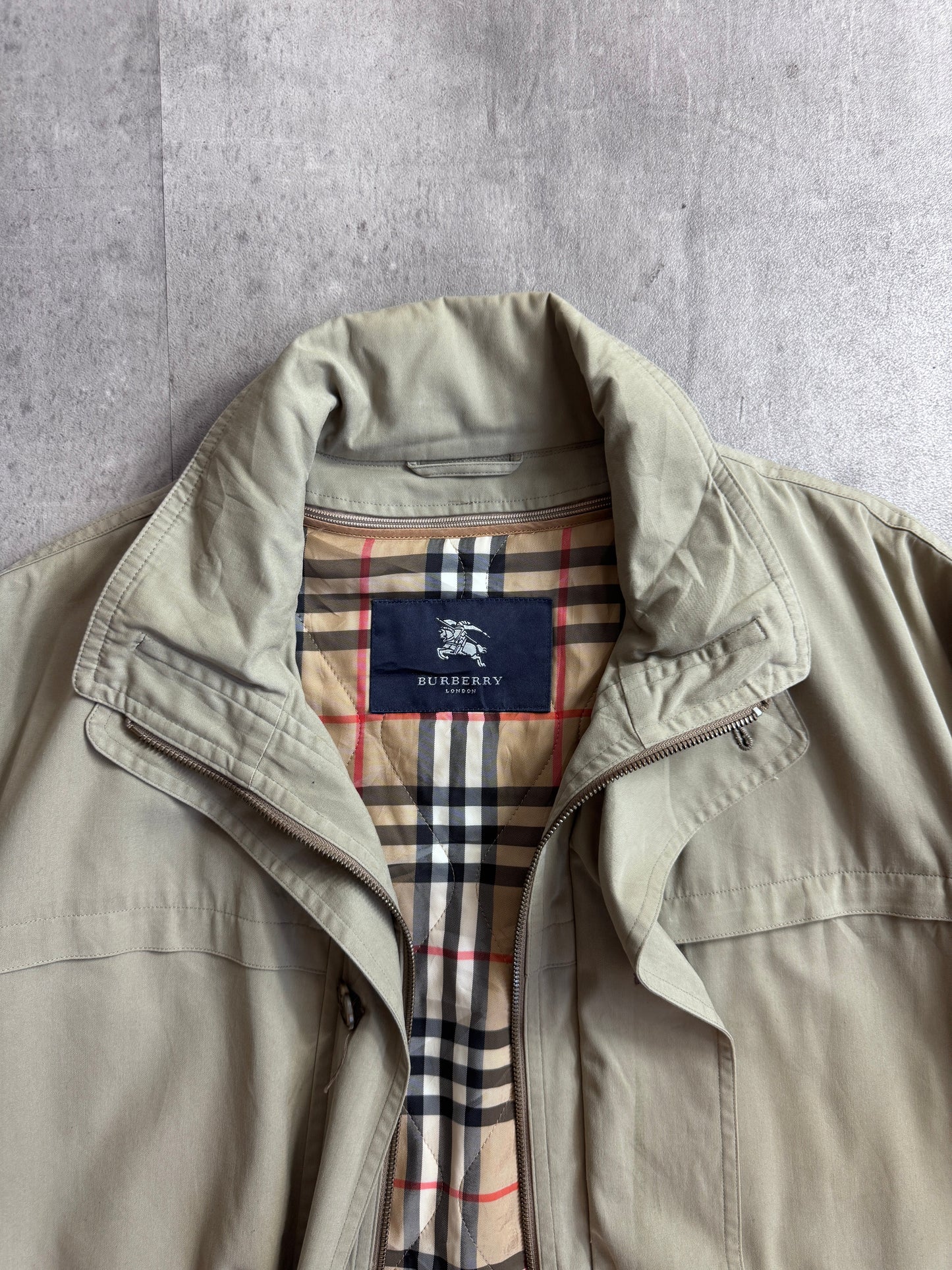 Burberry Modular Quilt Liner Grey Field Parka