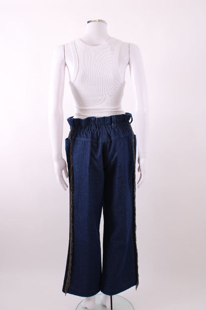 Reimagined by Pinko Diamante Tassle Jeans Indigo Denim S | Default Title, Pink