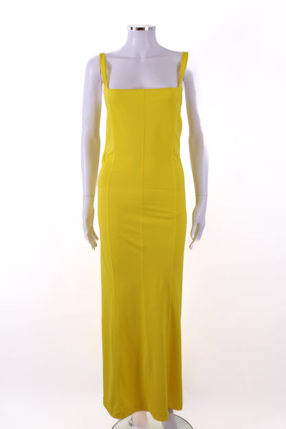 Reimagined by Pinko Slinky/Lycra Maxi Dress Yellow M | Default Title, Pink