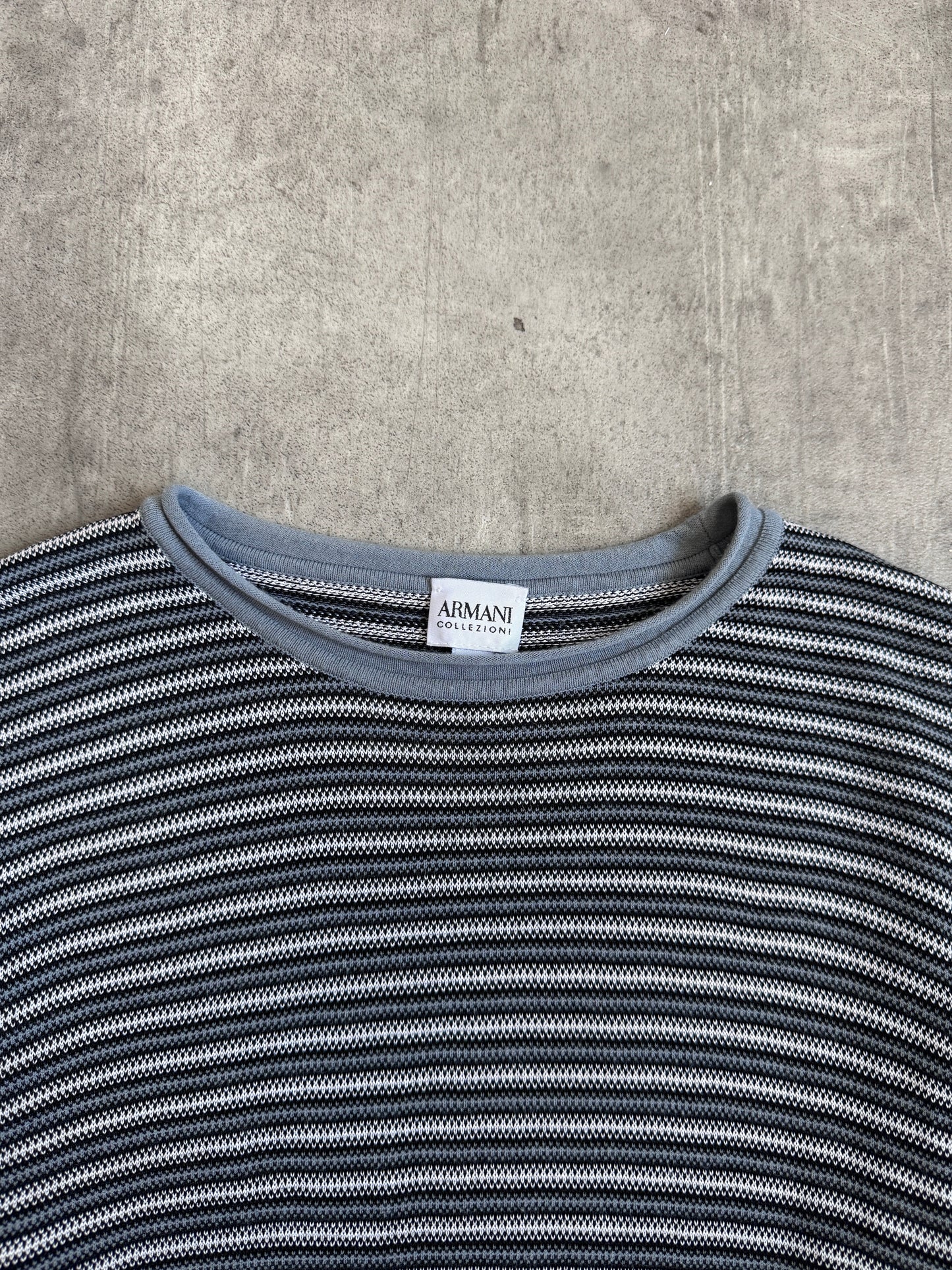 2000's Armani Collezione Intarsia Knit Fisherman Sweater