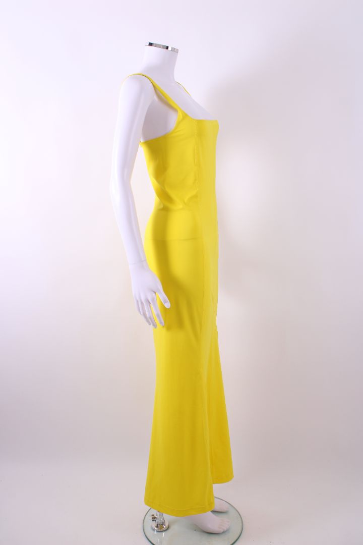 Reimagined by Pinko Slinky/Lycra Maxi Dress Yellow M | Default Title, Pink