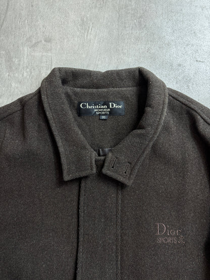 Christian Dior Brown Wool Embroidered Harington Jacket