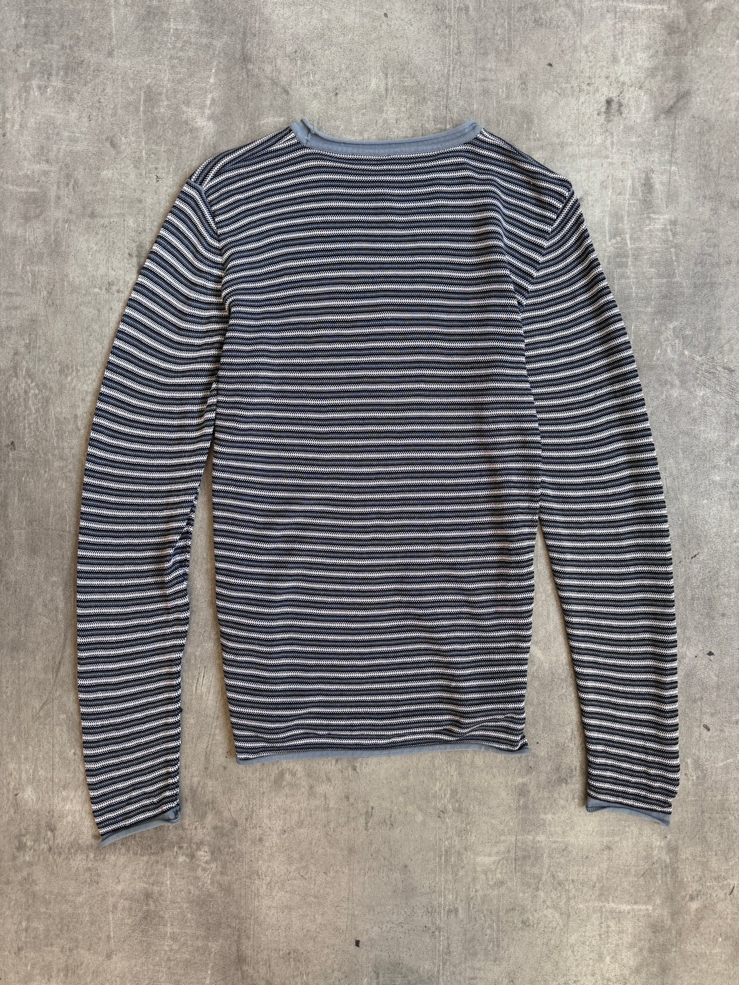 2000's Armani Collezione Intarsia Knit Fisherman Sweater