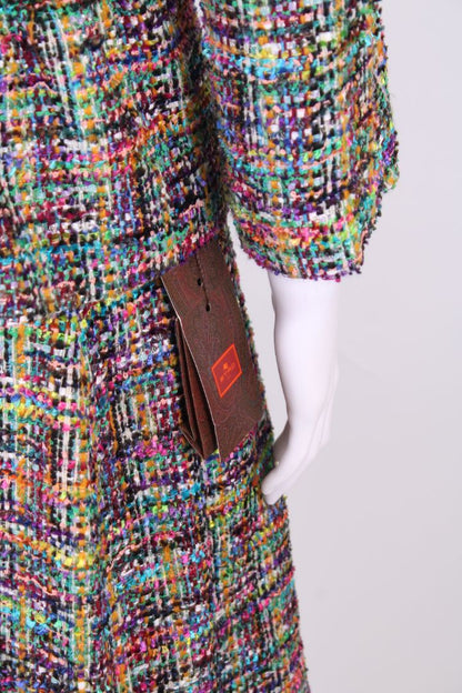 Etro Boucle Skirt Suit Multi Coloured 14 | Large, Red