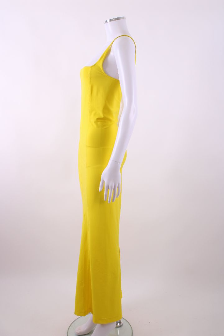 Reimagined by Pinko Slinky/Lycra Maxi Dress Yellow M | Default Title, Pink