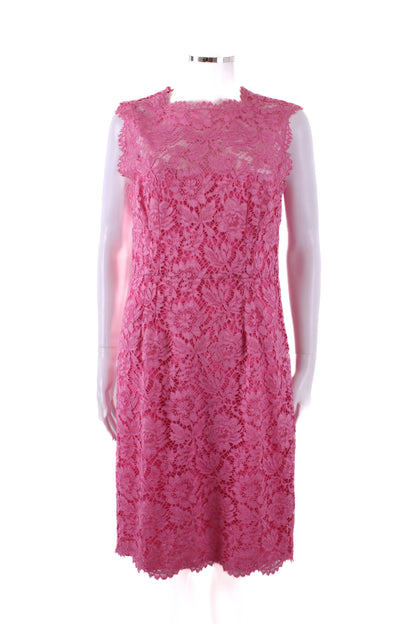 Valentino L/S Lace Dress Pink 14 | Default Title, Pink