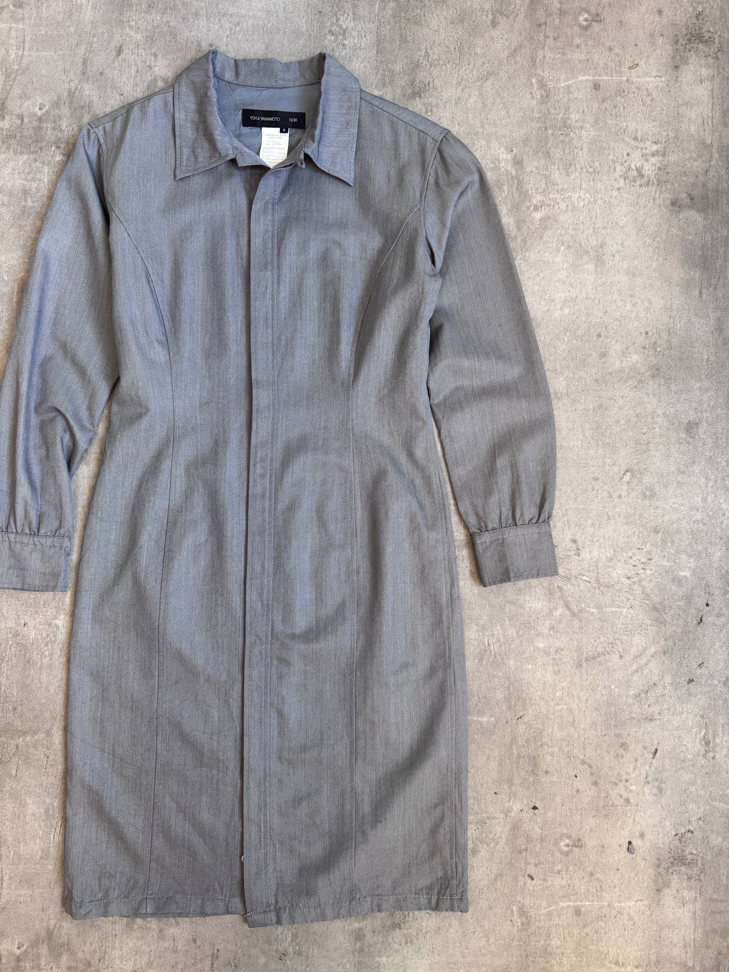 Yohji Yammamoto 'Noir' Button Down Shirt Dress