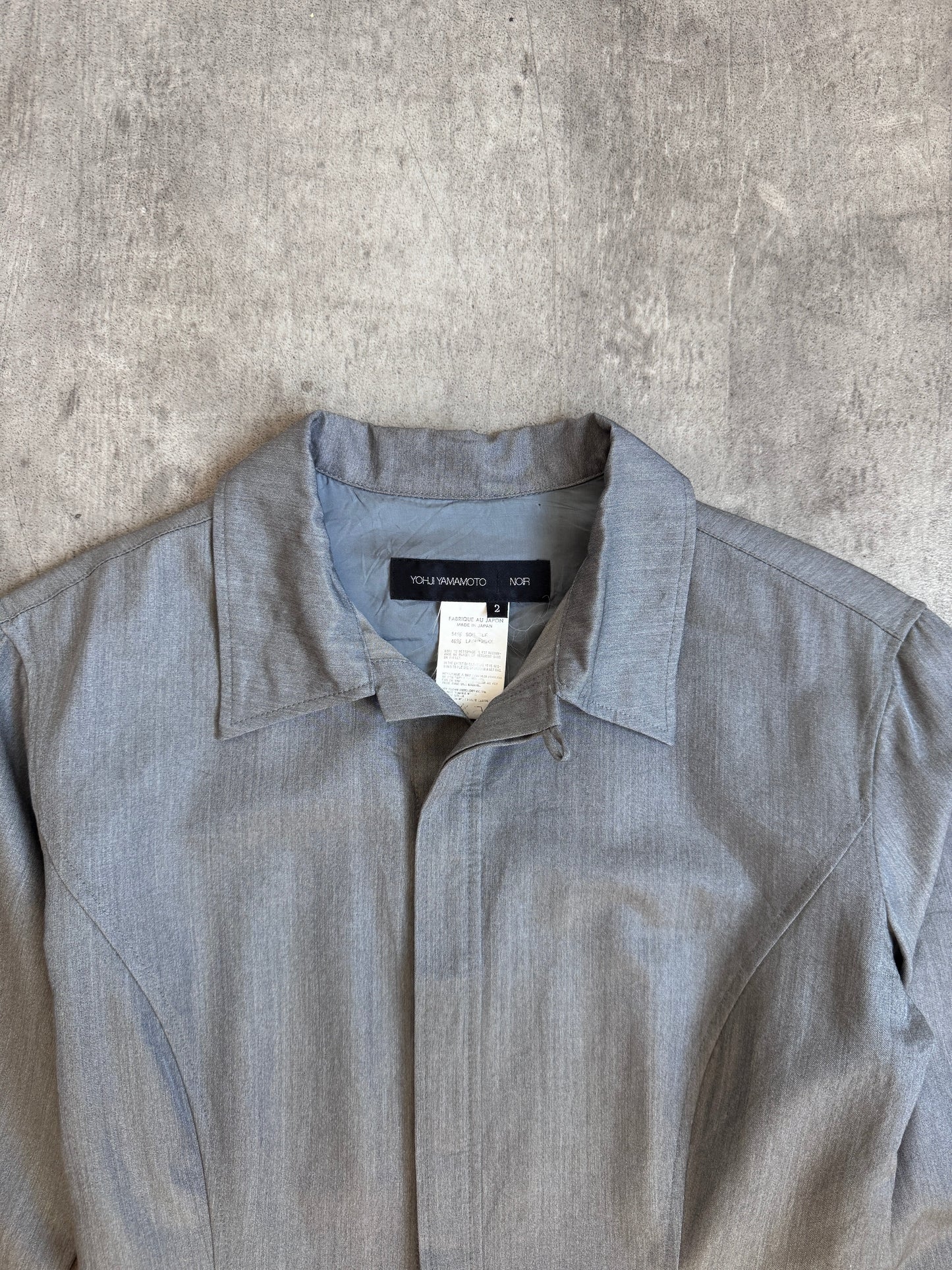 Yohji Yammamoto 'Noir' Button Down Shirt Dress